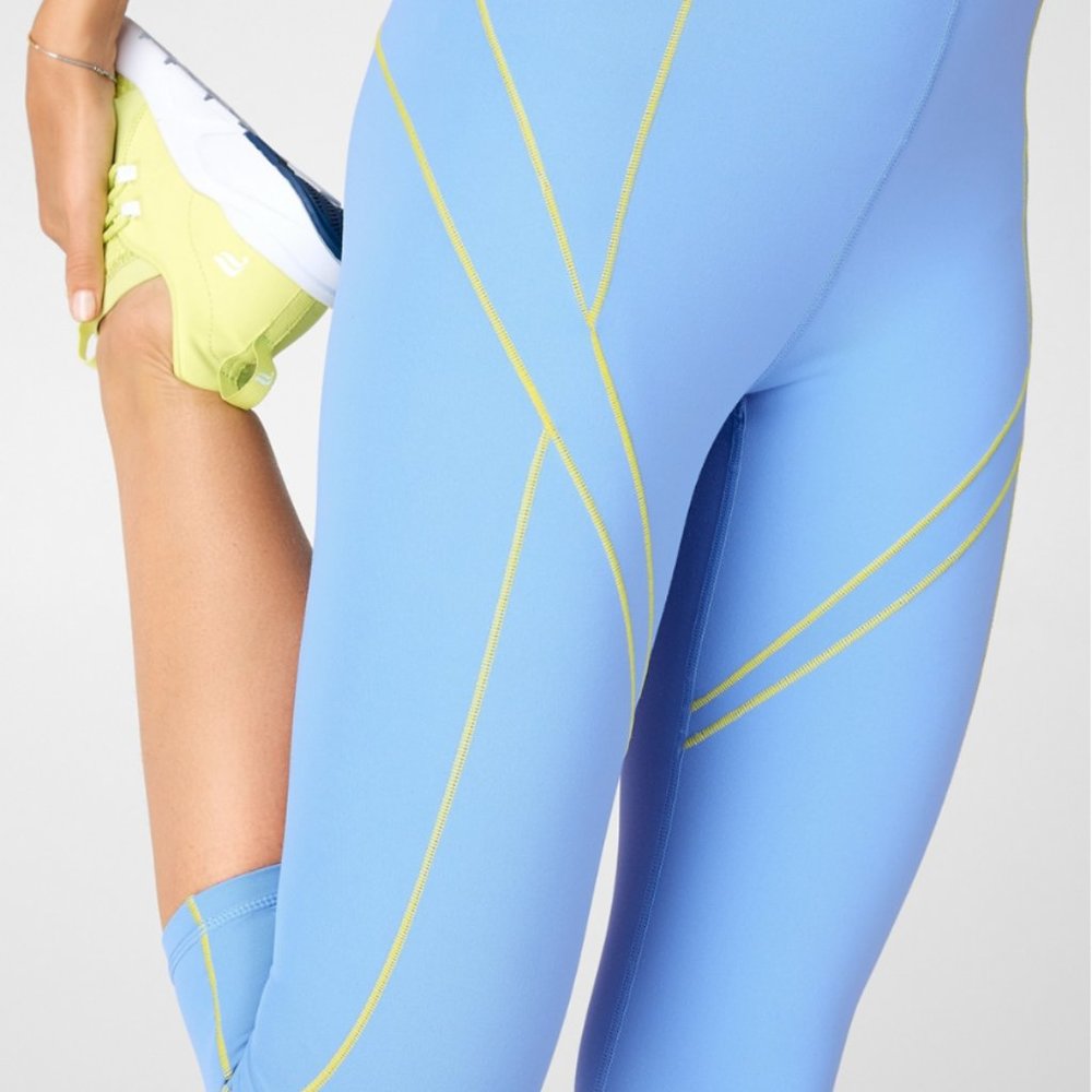 Fabletics PureLuxe High-Waist Ultra Crop-Leggings in Marina Blue | Size S